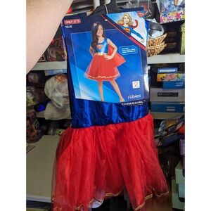 DC COMICS SUPERGIRL HALLOWEEN COSTUME GIRLS Large 8-10‎ years old NWT